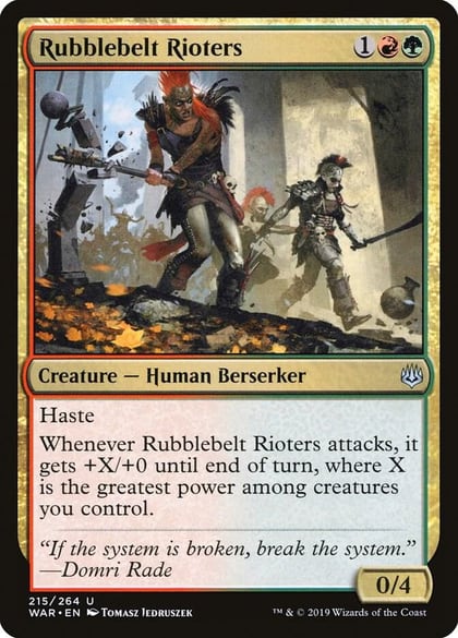Rubblebelt Rioters, War of the Spark 215