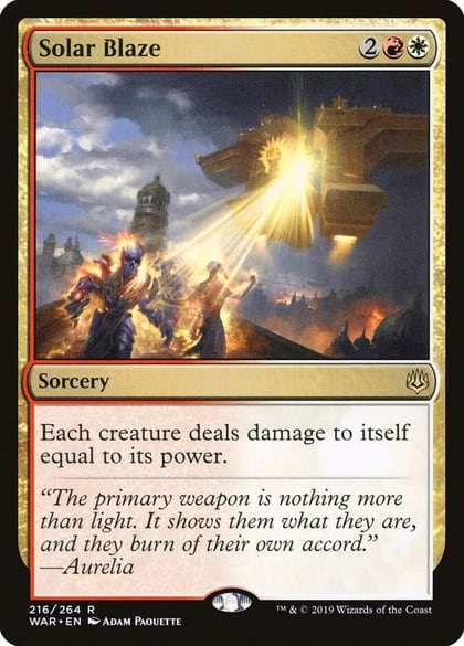 Solar Blaze, War of the Spark 216