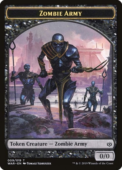 Zombie Army Token (009), War of the Spark 9