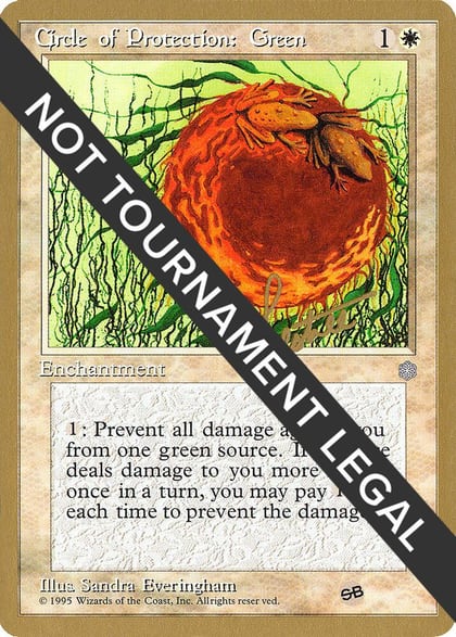 Circle of Protection: Green - 1996 Bertrand Lestree (ICE) (SB), World Championship Decks #158473