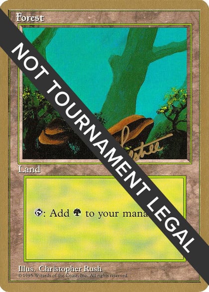 Forest (A) - 1996 Bertrand Lestree (4ED), World Championship Decks #158486