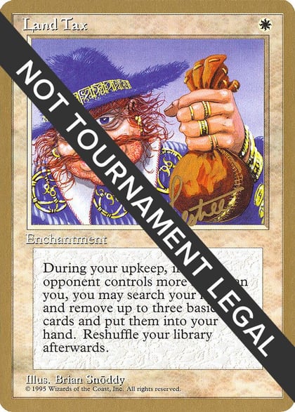 Land Tax - 1996 Bertrand Lestree (4ED), World Championship Decks #158493