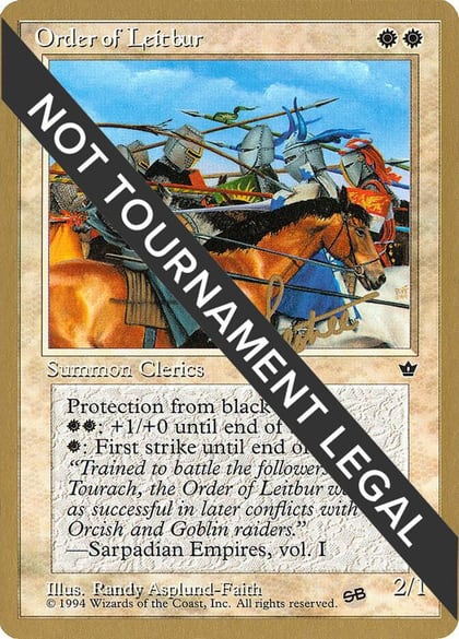 Order of Leitbur (Group) - 1996 Bertrand Lestree (FEM) (SB), World Championship Decks #158496