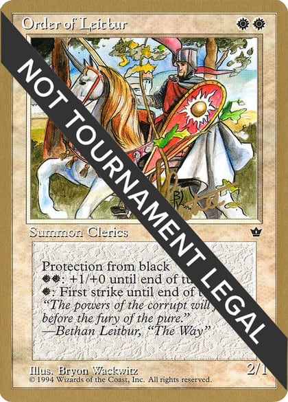 Order of Leitbur (Male) - 1996 Bertrand Lestree (FEM), World Championship Decks #158500