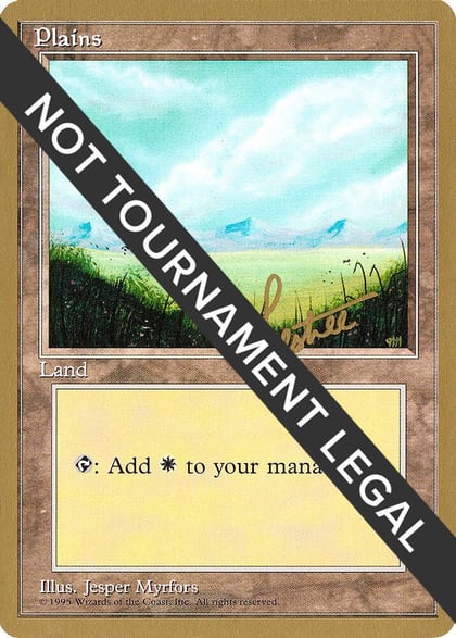 Plains (A) - 1996 Bertrand Lestree (4ED), World Championship Decks #158501