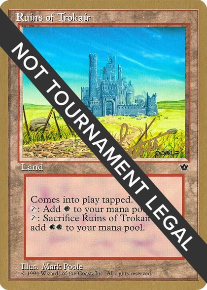 Ruins of Trokair - 1996 Bertrand Lestree (FEM), World Championship Decks #158504