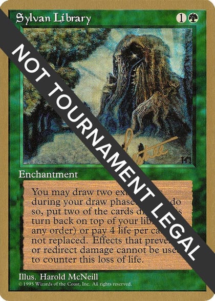 Sylvan Library - 1996 Bertrand Lestree (4ED), World Championship Decks #158509