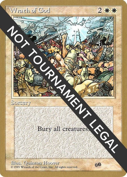 Wrath of God - 1996 Bertrand Lestree (4ED) (SB), World Championship Decks #158511