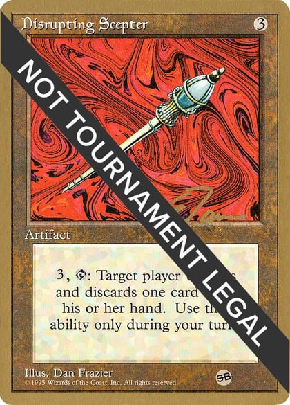 Disrupting Scepter - 1996 Eric Tam (4ED) (SB), World Championship Decks #158526