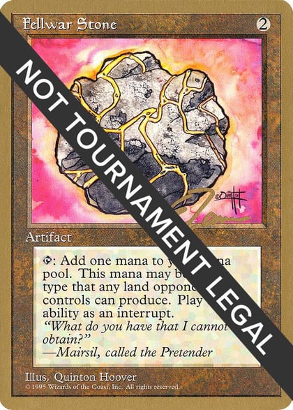 Fellwar Stone - 1996 Eric Tam (4ED), World Championship Decks #158535