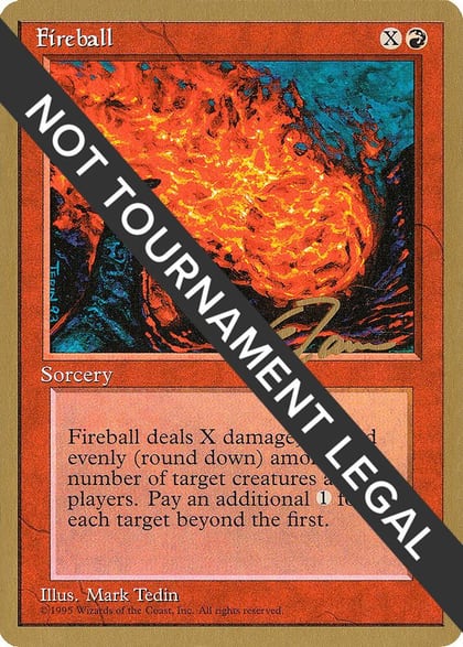 Fireball - 1996 Eric Tam (4ED), World Championship Decks #158536