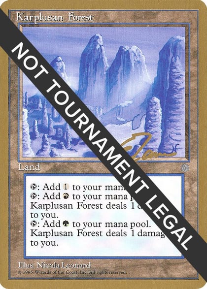 Karplusan Forest - 1996 Eric Tam (ICE), World Championship Decks #158543