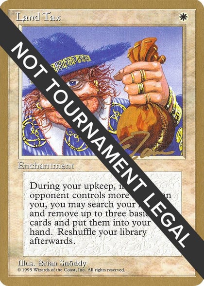 Land Tax - 1996 Eric Tam (4ED), World Championship Decks #158544