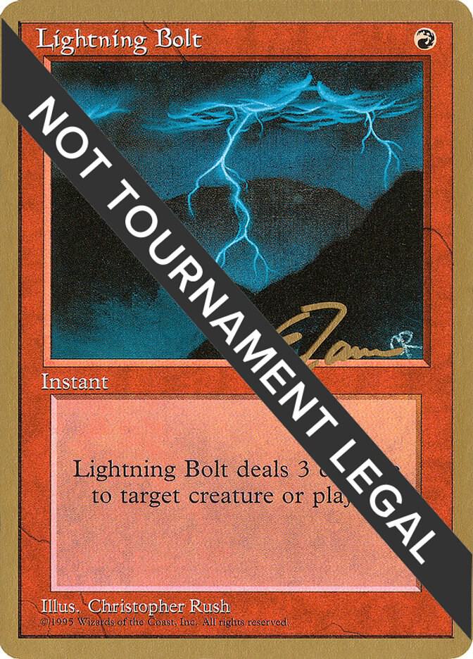 Lightning Bolt - 1996 Eric Tam (4ED), World Championship Decks #158546