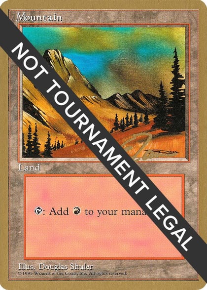 Mountain (C) - 1996 Eric Tam (4ED), World Championship Decks #158553
