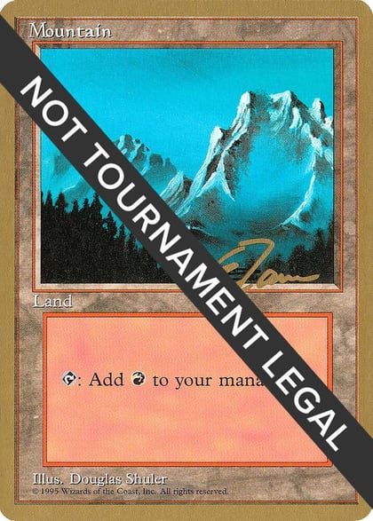 Mountain (B) - 1996 Eric Tam (4ED), World Championship Decks #158554