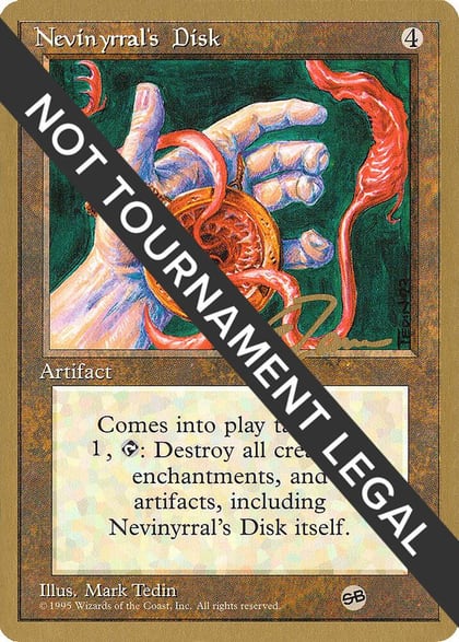 Nevinyrral's Disk - 1996 Eric Tam (4ED) (SB), World Championship Decks #158556