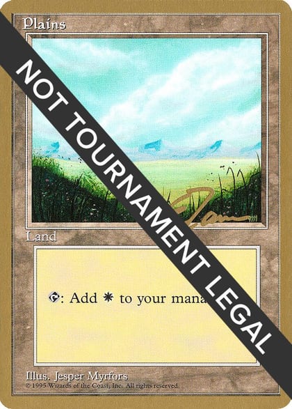 Plains (A) - 1996 Eric Tam (4ED), World Championship Decks #158559