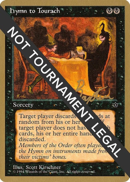 Hymn to Tourach (Table) - 1996 George Baxter (FEM), World Championship Decks #158602