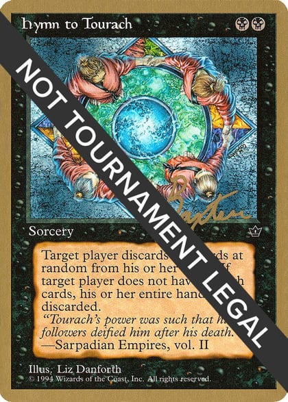 Hymn to Tourach (Circle) - 1996 George Baxter (FEM), World Championship Decks #158603