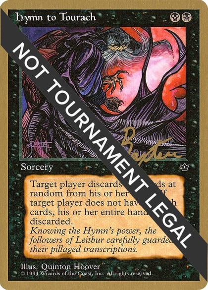 Hymn to Tourach (Cloak) - 1996 George Baxter (FEM), World Championship Decks #158607
