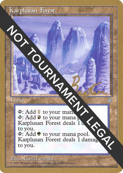 Karplusan Forest - 1996 George Baxter (ICE), World Championship Decks #158615