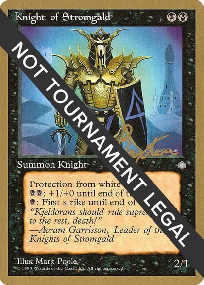 Knight of Stromgald - 1996 George Baxter (ICE), World Championship Decks #158617