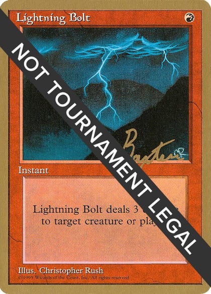 Lightning Bolt - 1996 George Baxter (4ED), World Championship Decks #158621