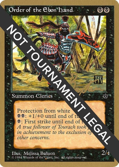 Order of the Ebon Hand (Benson) - 1996 George Baxter (FEM), World Championship Decks #158626