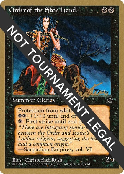 Order of the Ebon Hand (Rush) - 1996 George Baxter (FEM), World Championship Decks #158627