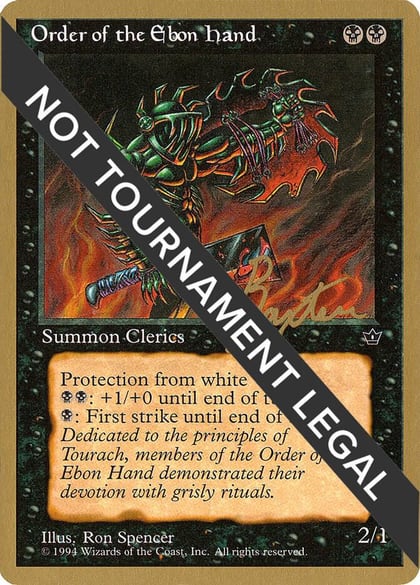 Order of the Ebon Hand (Spencer) - 1996 George Baxter (FEM), World Championship Decks #158629
