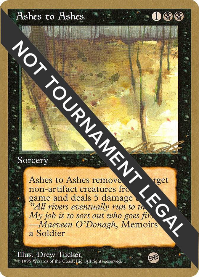 Ashes to Ashes - 1996 Leon Lindback (4ED) (SB), World Championship Decks #158646
