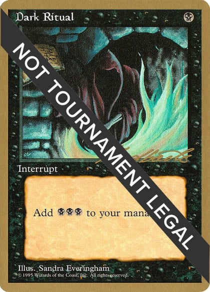 Dark Ritual - 1996 Leon Lindback (4ED), World Championship Decks #158650