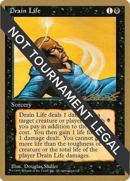 Drain Life - 1996 Leon Lindback (4ED), World Championship Decks #158651