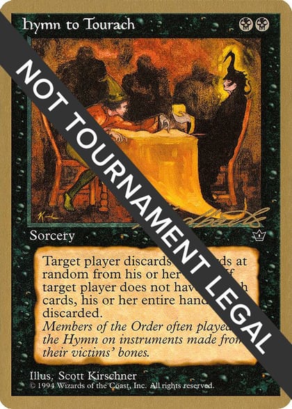 Hymn to Tourach (Table) - 1996 Leon Lindback (FEM), World Championship Decks #158656