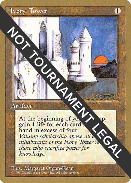 Ivory Tower - 1996 Leon Lindback (4ED), World Championship Decks #158659