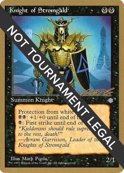 Knight of Stromgald - 1996 Leon Lindback (ICE), World Championship Decks #158662