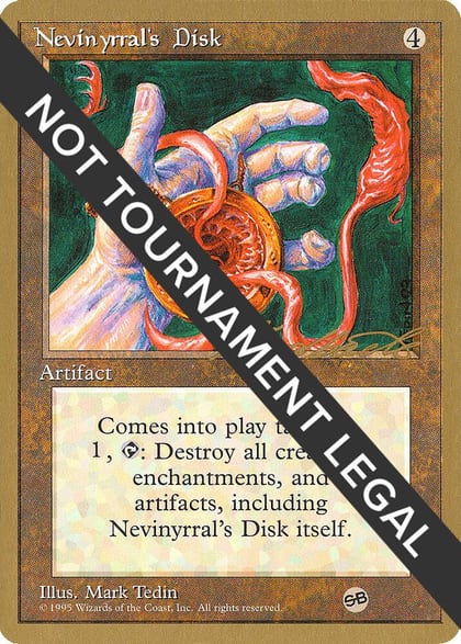 Nevinyrral's Disk - 1996 Leon Lindback (4ED) (SB), World Championship Decks #158670