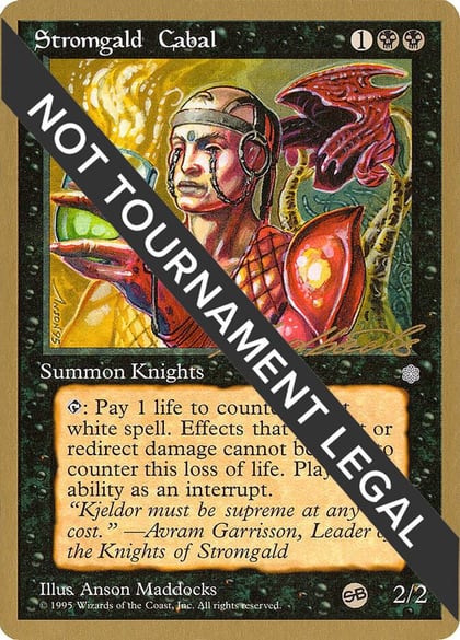 Stromgald Cabal - 1996 Leon Lindback (ICE) (SB), World Championship Decks #158683