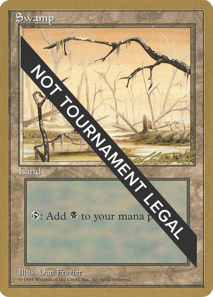 Swamp (B) - 1996 Leon Lindback (4ED), World Championship Decks #158687