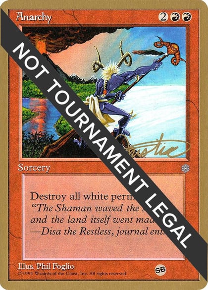 Anarchy - 1996 Mark Justice (ICE) (SB), World Championship Decks #159129