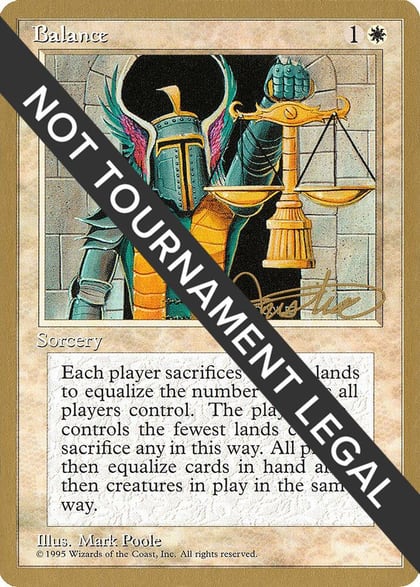 Balance - 1996 Mark Justice (4ED), World Championship Decks #159130