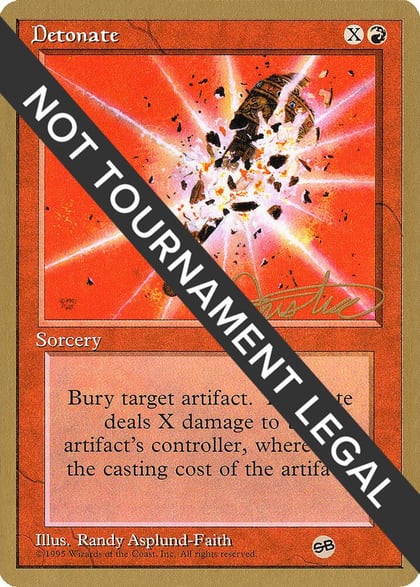 Detonate - 1996 Mark Justice (4ED) (SB), World Championship Decks #159133
