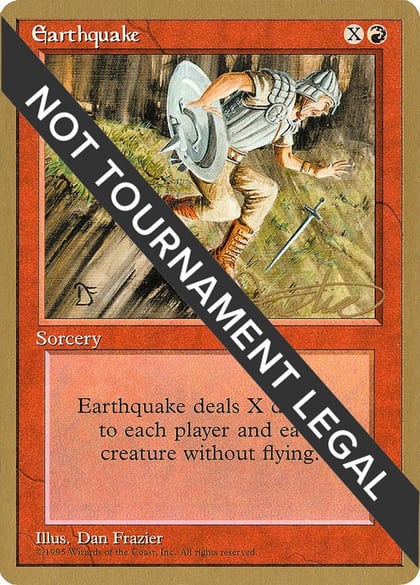 Earthquake - 1996 Mark Justice (4ED), World Championship Decks #159138