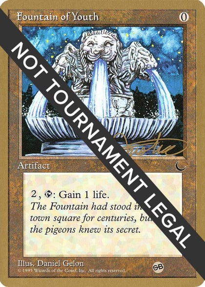 Fountain of Youth - 1996 Mark Justice (DRK) (SB), World Championship Decks #159154