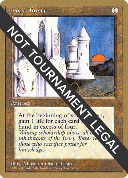 Ivory Tower - 1996 Mark Justice (4ED), World Championship Decks #159161