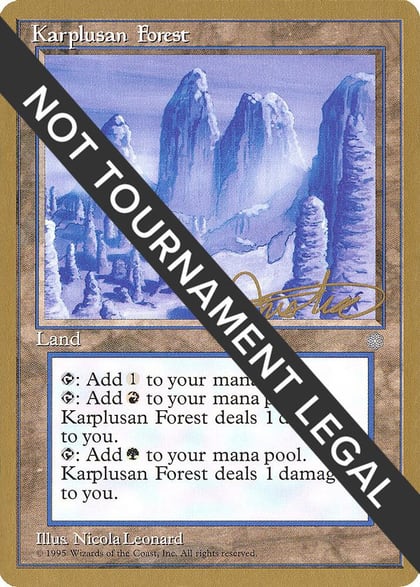 Karplusan Forest - 1996 Mark Justice (ICE), World Championship Decks #159163