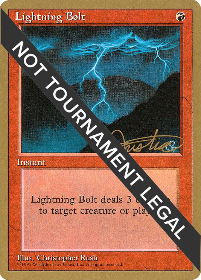 Lightning Bolt - 1996 Mark Justice (4ED), World Championship Decks #159164