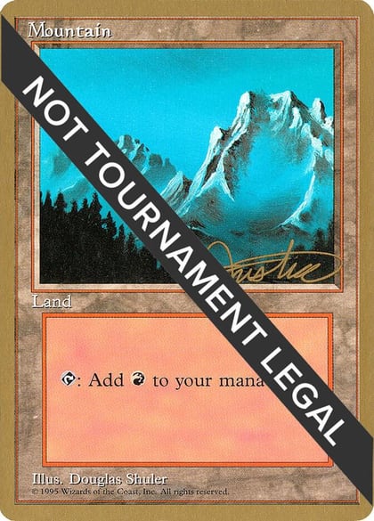 Mountain (B) - 1996 Mark Justice (4ED), World Championship Decks #159168
