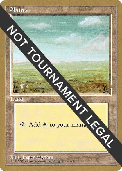 Plains (C) - 1996 Mark Justice (4ED), World Championship Decks #159172